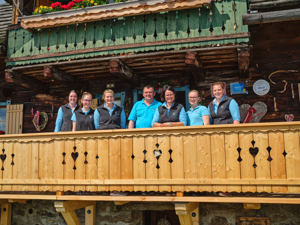 Das Team der Lammersdorfer Hütte in Millstatt